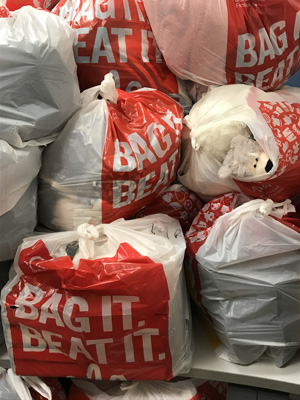 Donations in the bag for the British Heart Foundation